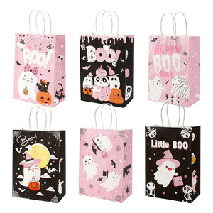 Bolsa de Papel Kraft para Compras, Color Marrón y Blanco, con Asas Retorcidas, Apta para Alimentos, con Impresión de Logotipo Personalizado, Precio Económico de Fábrica - Product Image 1