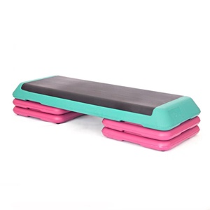 Plastic Fitness Equipment Bodybuilding Slimming <b>Exercises</b> Adjustable Aerobic <b>Step</b> - Product Image 3