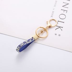 Rhinestone Keychain Sparkle Bling Glitter Crystal Lanyard <b>Key</b> Chain Bracelet Wristlet Bangle <b>Key</b> <b>Ring</b> Holder - Product Image 5