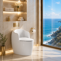 WC monobloc allongé en acier inoxydable ZOGII CE UPC de haute qualité, à double chasse, à poser au sol, avec siphon en S pour salle de bain