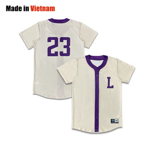 Maillots de baseball unisexes personnalisés de haute qualité, double face, en Spandex/Polyester, anti-UV, grandes tailles, vêtements de sport vierges pour le softball - Product Image 1