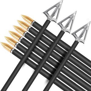 Flèches de chasse en carbone HT Bulk de 31 pouces, pointes de chasse de 100 grains, .244/6,2 mm, nocks lumineux, lot de 6, tiges de flèches Spine 300/350/400/500 - Product Image 4