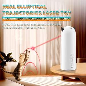 Jouets interactifs à pointeur laser automatique nouvellement améliorés pour chatons lasérés trop occupés – Jouets laser à trajectoire réelle activés par le mouvement - Product Image 2
