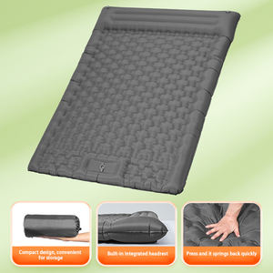 <span class=keywords><strong>Matelas</strong></span> de camping gonflable double avec oreillers pour dormir deux personnes, randonnée, camping en voiture - Product Image 4