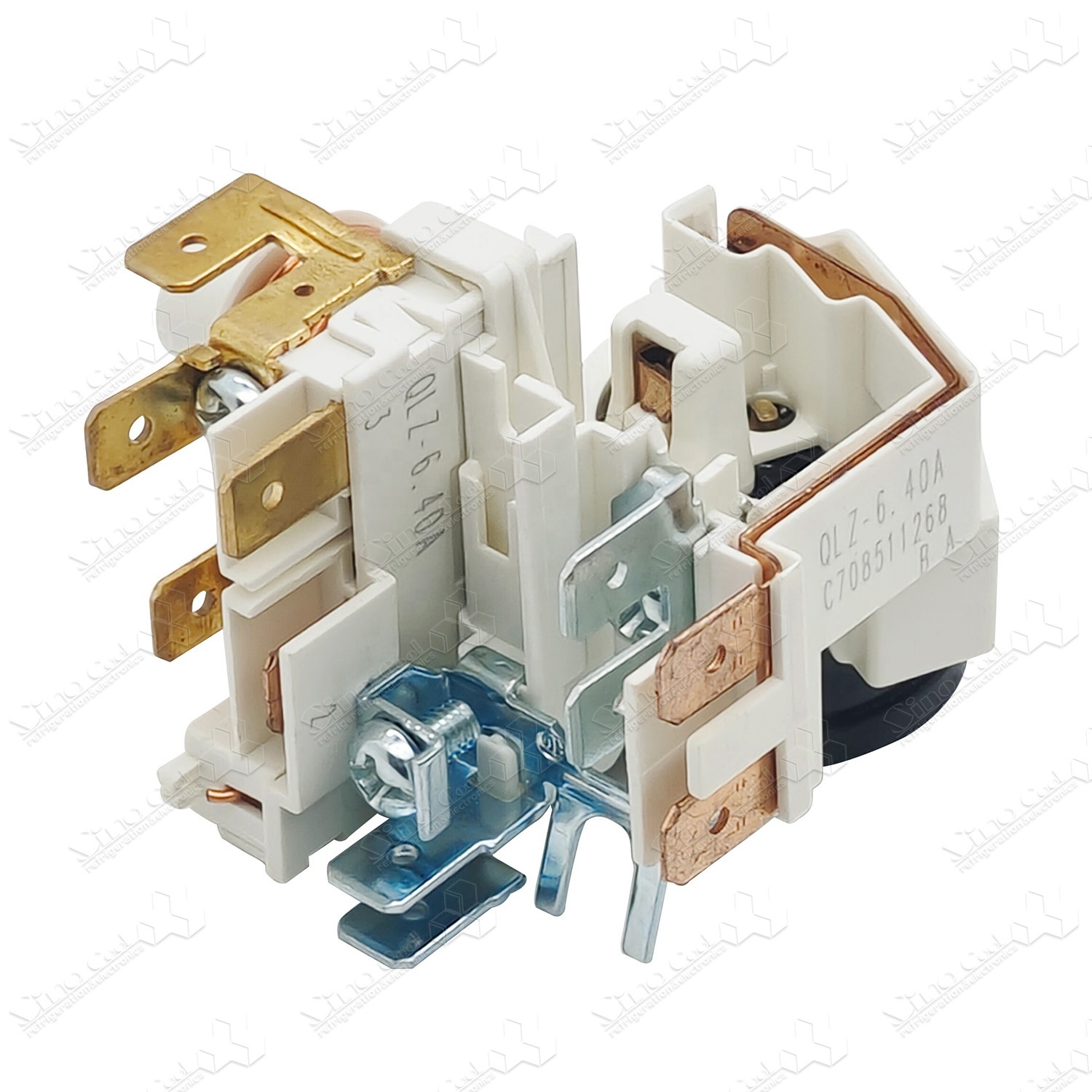 VAGILO Relais de démarrage PTC for réfrigérateur, Protecteur de Surcharge de compresseur QLZ-6.40A VAGILO Relais de démarrage PTC for réfrigérateur, Protecteur de Surcharge de compresseur QLZ-6.40A