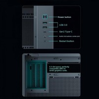 Casing Deepcool Ch270 Vertical Mid Tower MicroATX dengan Layar Digital, Mendukung Motherboard Back-plug dan Basis Pendingin Air 360