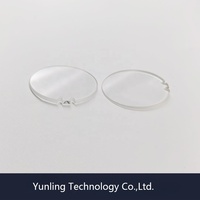 Plaque de substrat en verre de quartz transparent à rainures en coin, surface polie, modèle YunL-W13, stock usine, pour laboratoire