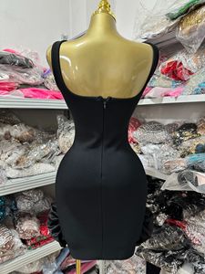 <span class=keywords><strong>Abbigliamento</strong></span> Femminile di Lusso, Nuovo Abito da Festa Sexy Senza Maniche, Vestito Aderente da Sera Mini - Product Image 4