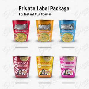 SINOMIEバルク製造麺製品タイプOemカスタム麺オールフレーバーハラールラーメンカップスープインスタント麺 - Product Image 3