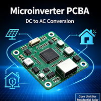Micro-onduleur solaire PCBA principal pour système photovoltaïque domestique, sortie CC vers CA, protection contre les éclairs EMC, WiFi Bluetooth