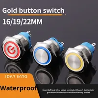 Pulsante Elettronico in Plastica da 16mm Impermeabile IP67 con LED, Autobloccante e Auto-Reset