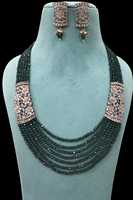 Ensemble collier et boucles d'oreilles en laiton plaqué or, perles, idéal pour mariages, fiançailles, anniversaires, fêtes et usage quotidien – Meilleures ventes