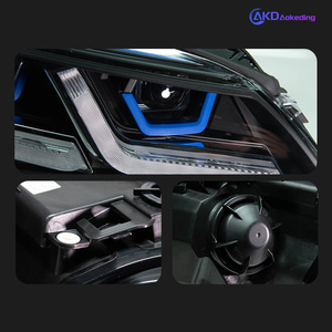 AKD-Faro delantero de estilo de coche para <span class=keywords><strong>BMW</strong></span> E60, faros delanteros 2003-2009 523i 530i Angel Eye LED DRL Hid Bi Xenon, accesorios para automóviles - Product Image 4