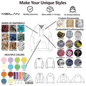 Bộ đồ thể thao nam chất liệu vải <span class=keywords><strong>cotton</strong></span> 100% dệt, kiểu dáng regular fit, dày dặn, không xù, phong cách vintage, mùa đông, thời trang đường phố, thiết kế tùy chỉnh - Product Image 2