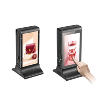 FYD-835S Station d'alimentation numérique pour affichage de menu publicitaire de restaurant, alimentée par batterie, avec écran et fonction de chargeur de batterie externe, pour présentoirs de table