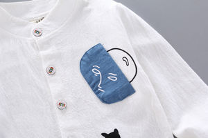 Proveedor Chino de Ropa, Pantalones de Bebé con Estilo Moderno y Muchos Bolsillos, Conjunto para Niños - Product Image 4