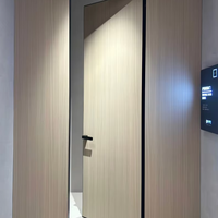 Melinco Porte intérieure moderne à montage encastré, manuelle, prévention incendie, étanche, en aluminium polymère nid d'abeille, couleur personnalisée, 5 ans