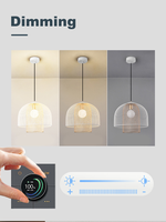 Interrupteur mural tactile intelligent TYSH Zigbee Wi-Fi 220V 10A en acrylique avec application pour contrôle de scène et variateur de lumière