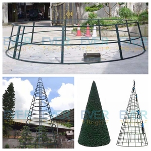 Commercial personnalisé 5m 6m 7m 10m 15m 20m 25m 30m 40m 50m Grand arbre de Noël géant extérieur avec lumière pour centre commercial <span class=keywords><strong>Hôtel</strong></span> - Product Image 2
