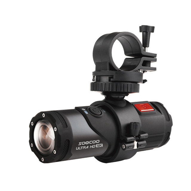 4K Ultra HD WiFi Sports Action Camera Waterproof Anti-Shake Helmet Mounted Camera for Motorcycle Riding Outdoor MicroSD