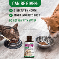 Gouttes liquides multivitaminées 21 en 1 pour chiens et chats, complément naturel pour la santé urinaire, cutanée, du pelage et immunitaire