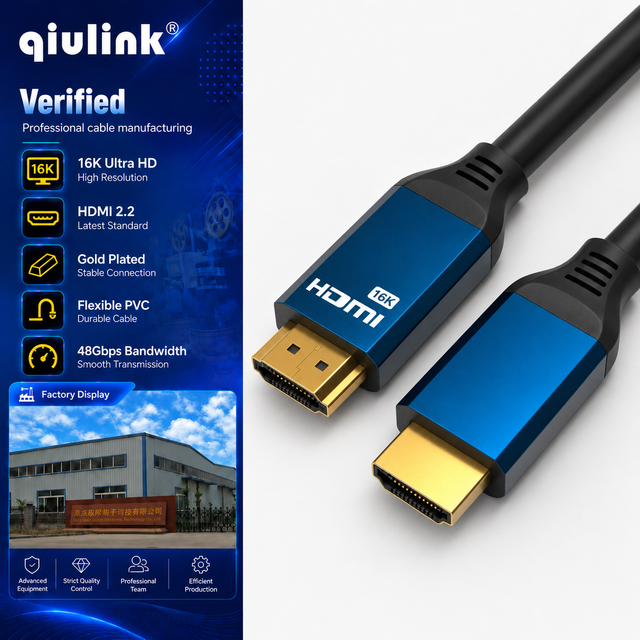 48Gbps 16K HD 2.2 Cable Ultra96 16K 60Hz 8K 240Hz 4K 480Hz HDR EARC for Gaming PS5 Xbox PC TV Monitor Projector