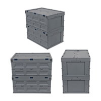 Boîte à palettes pliable logistique personnalisée QS, boîte à palettes en plastique recyclable, boîte à palettes pliable pour l'expédition