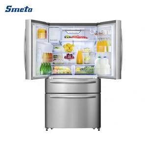 Réfrigérateur à porte française en acier inoxydable 516L avec distributeur d'eau - Product Image 4