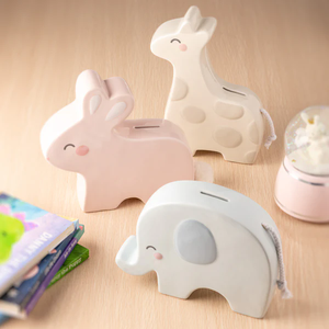 <span class=keywords><strong>Tirelire</strong></span> en céramique de style mignon en forme de lapin éléphant <span class=keywords><strong>girafe</strong></span> pour enfants - Product Image 2