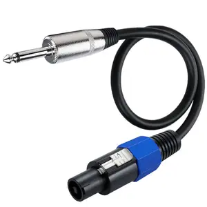 Speaker Cable Speakon Mmale Connector to 1/4" Male TS Speaker Cable - Speak-on Jack to 1/4 TS Plug 0.5m