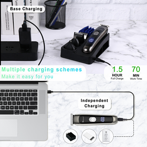 Tondeuse à cheveux multifonctionnelle 5 en 1 <span class=keywords><strong>SURKER</strong></span> LED, étanche, rechargeable par USB - Product Image 5