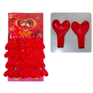 Prezzo diretto della fabbrica a buon mercato personalizzato a forma di cuore stampato in lattice palloncini per san valentino