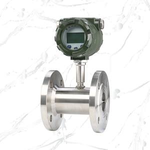 Débitmètre à turbine à affichage numérique électronique LW, grand débit, type pipeline pour eau liquide, diesel, méthanol et eau - Product Image 1