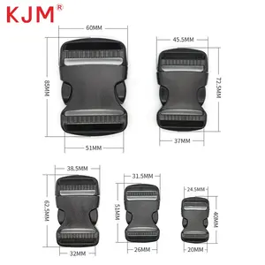 KJM – ceinture de gilet tactique, verrouillage rapide de la came, sac à dos d'escalade, Double réglable, en plastique, fermeture latérale, boucle, Clip