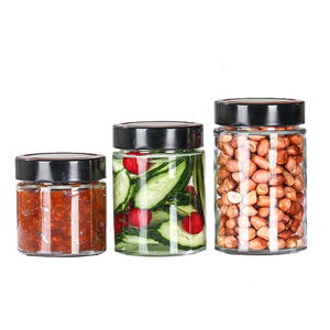저렴한 100 ml 150ml 100g 195ml 195g 200ml 8 oz 240ml 350ml 450ml 450g 500ml 잼 항아리 유리 100 ml 잼 유리 항아리 피클 꿀 - Product Image 1