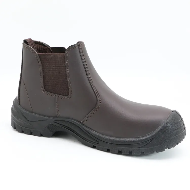 ENTE High Quality Usa Safety Boots Genuine Leather Upper Steel Toe Pu Sole Work Shoes