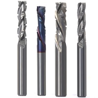 Fraise de fraisage CNC en carbure monobloc à 3 cannelures -- 8mm SHK vers le bas hélicoïdal