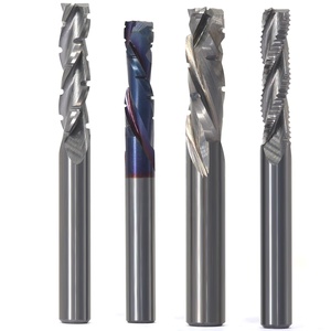 เครื่องกัดเอ็นมิลลิ่งแบบเกลียวอัดชิป CNC ดอกเราเตอร์ดอกกัดคาร์ไบด์แบบแข็ง3ขลุ่ย-8มม. - Product Image 2