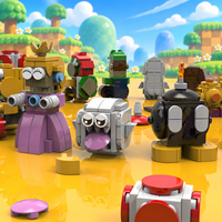 CAYI 2026 Super Jeu 16-en-1 : Ensemble de Blocs de Construction en Plastique ABS, Briques Créatives MOC, Jouets d'Assemblage Personnalisés pour Enfants