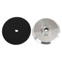 Plateau de support en aluminium JDK 100 mm (4 pouces) avec filetage 5/8-11 et fixation auto-agrippante pour meuleuse d'angle rigide, polisseuse, ponceuse, abrasif fin pour pierre OEM