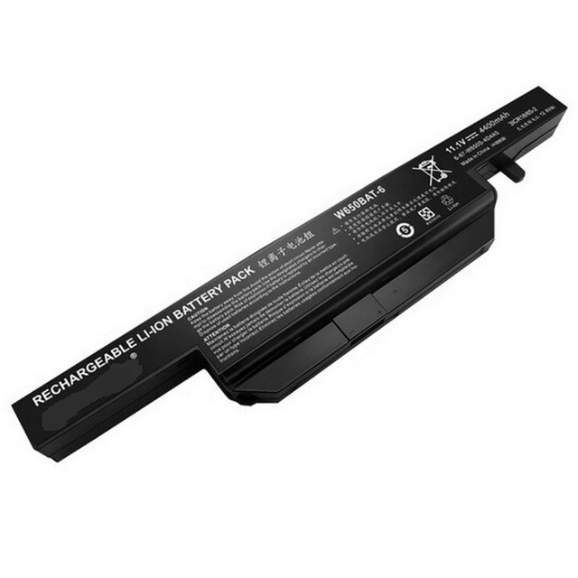 Laptop Battery for CLEVO W650BAT-6 6-87-W650S-4D4A 3ICR18/65-2 K610C K650D K590C K710C K570N 11.1V 4400mAh 48.84Wh