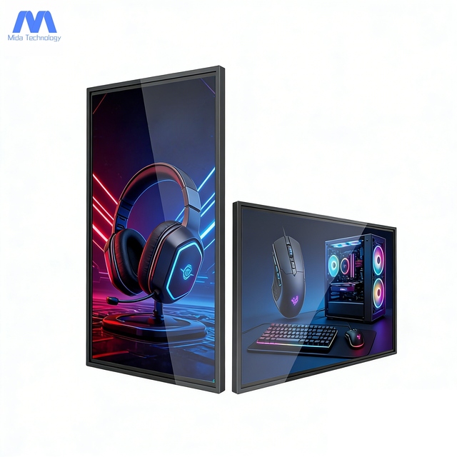 MIDA Manufacturer of LCD Touch Screen Advertising Displays Content Management System Indoor Use Wall-Mounted Screens