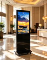 KR43V-S58T Totem numérique Android 43 pouces pour signalisation numérique, kiosque d'hôtel, hall d'hôtel, CMS gratuit, ODM, OEM, 1080x1920