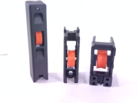Poulie de porte coulissante, accessoires de poulie de porte industrielle Kit de porte coulissante, ensemble de roue de rouleau suspendu de porte coulissante
