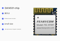 Module émetteur-récepteur de données sans fil 2,4 GHz pour puce Nrf52840 4.2 RF E73-2G4M08S1C