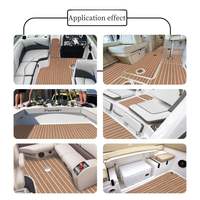 Bootsboden EVA-Schaumstoff Deckbelag Matte Marine-Teppich Kühlerabdeckungen Sitzfläche Rutschfester Selbstklebender Bodenbelag für Motorboote