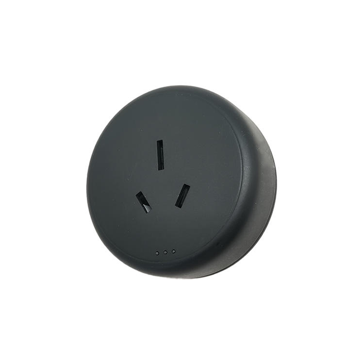 Round 3 Pin Wall Surface Hidden Outlet Removable Wall Mount Desk Modular Rail Movable Power Track Socket Adapter