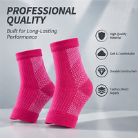Chaussettes de sport de compression en gros avec soutien de la voûte plantaire et manchon de cheville pour la course et l'entraînement physique, pour hommes et femmes