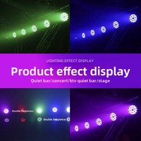 Lot de 18 projecteurs LED PAR 4-en-1 pleine couleur (rouge/vert/bleu/blanc) 220V pour DJ, mariages, bars, pubs, salles de banquet