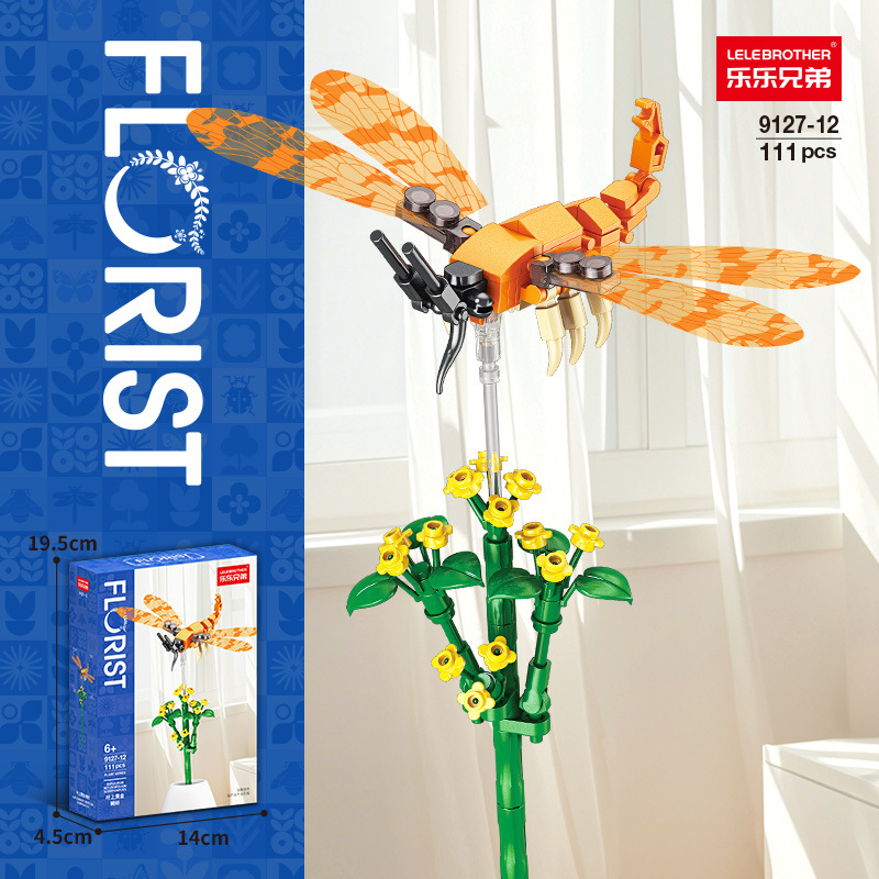 9127-12 Scorpion doré sur feuilles (111 PCS)